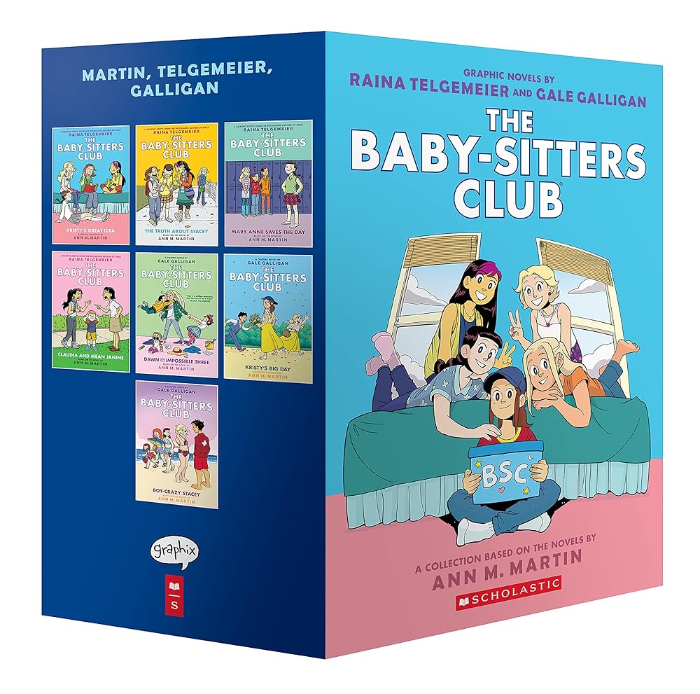 The Baby-sitters Club #1-7 Graphic Novel Box Set (The Baby-Sitters Club Graphix) cover image