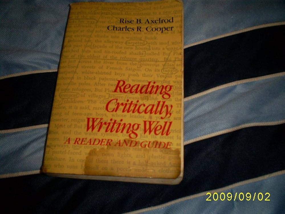 Reading critically, writing well: A reader and guide cover image